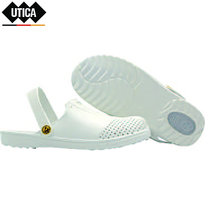 UTICA 防静电橡塑凉鞋 白色 GE80-504-282