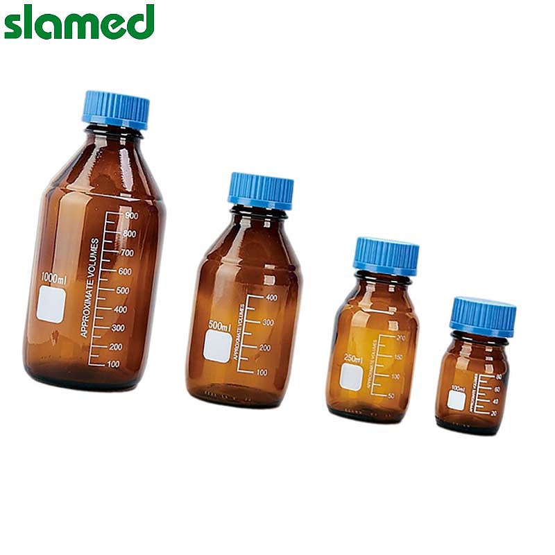 SLAMED 玻璃经济型螺口试剂瓶(棕色) 500ml φ86×181m SD7-114-676