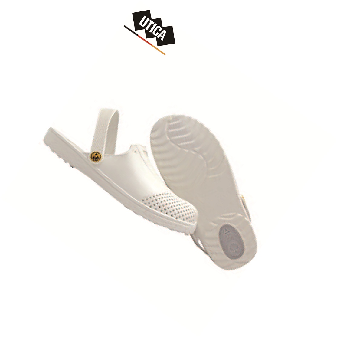 UTICA 防静电橡塑凉鞋 白色 GE80-504-285