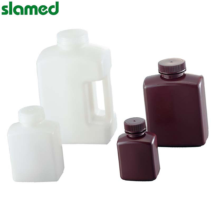 SLAMED HDPE制塑料褐色方形瓶 125ml SD7-112-950