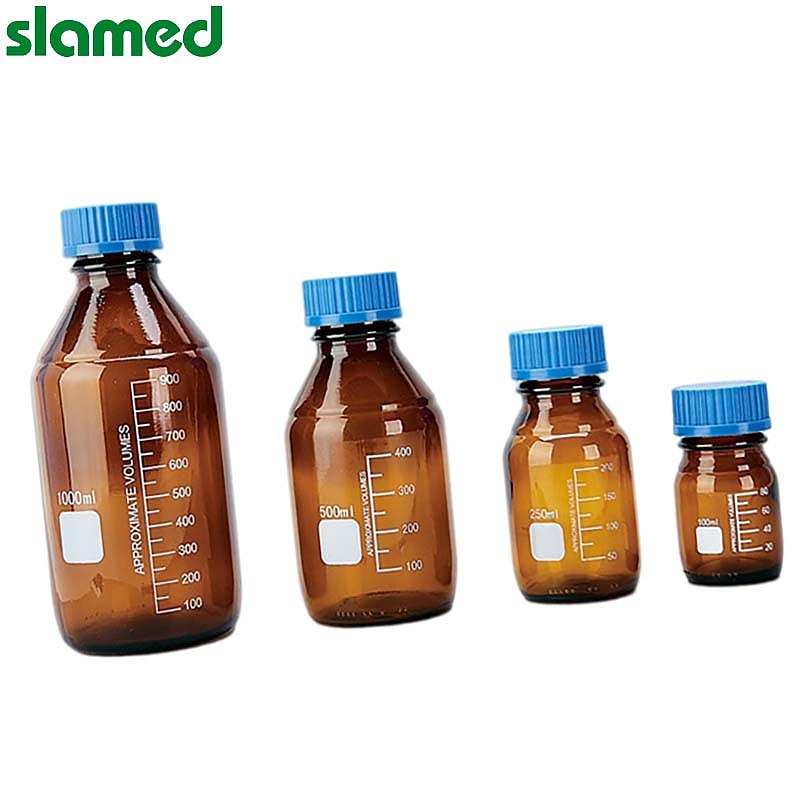 SLAMED 玻璃经济型螺口试剂瓶(棕色) 500ml φ86×181m SD7-114-676