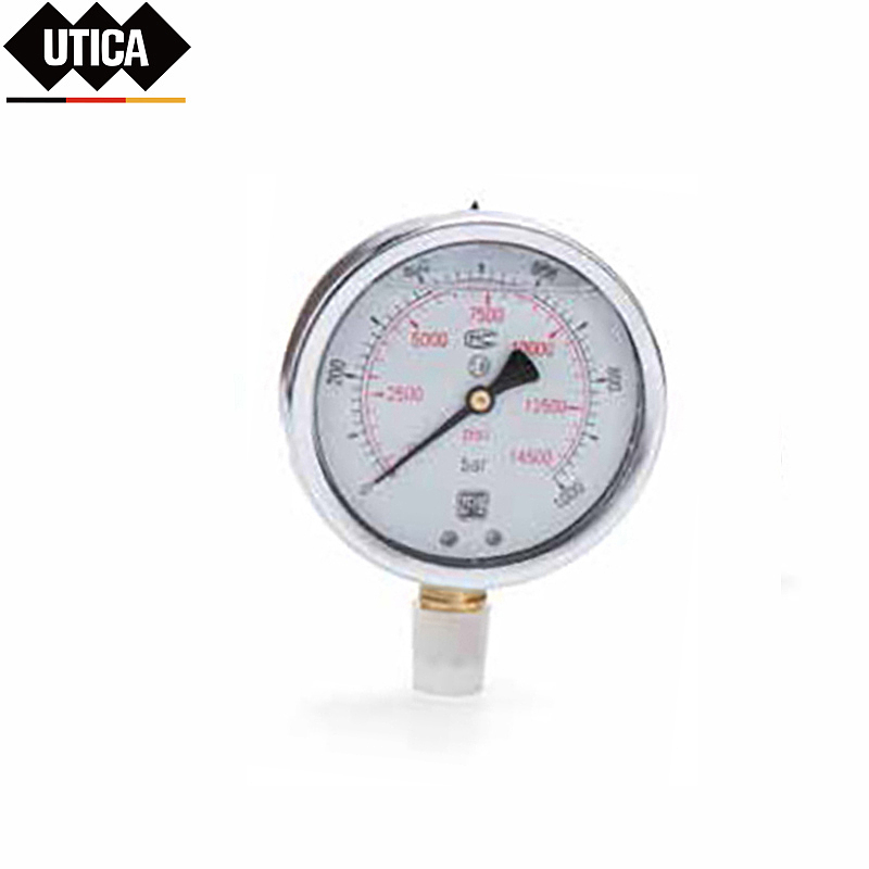 UTICA 硅冲油压力表 GE80-501-597
