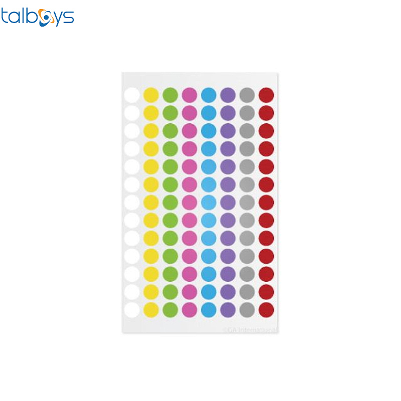TALBOYS 彩色低温圆形标签 8种颜色 TS290732