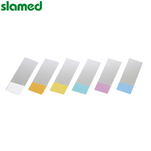 SLAMED 经济型载玻片(钠钙玻璃) 边缘抛光·彩色磨口-白色