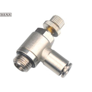 BIAX 全铜节流阀标准型-G螺纹快插气管接头/AT91-100-1151