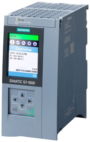 SIEMENS SIMATIC S7-1500， CPU 1515-2 PN， 中央处理器，带 内存 500 KB