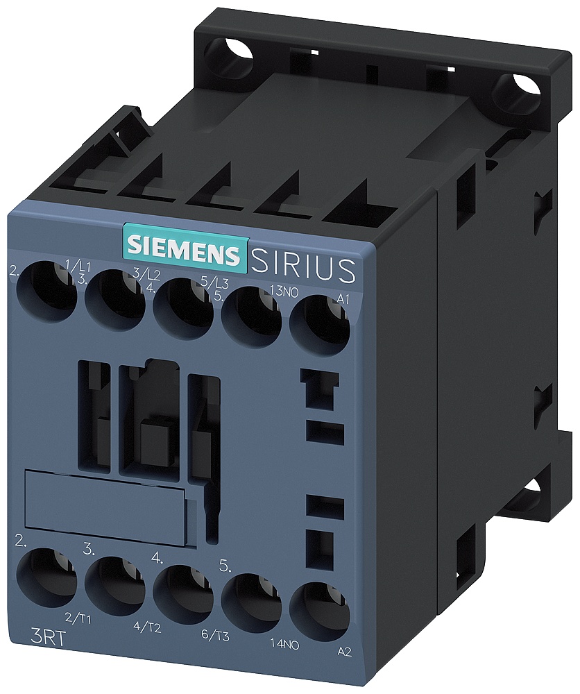 SIEMENS 接触器 380 V AC 50/60 HZ AC3 4 kW 400 V 辅助触点：1 个常开触点， 3RT6016-1AQ01