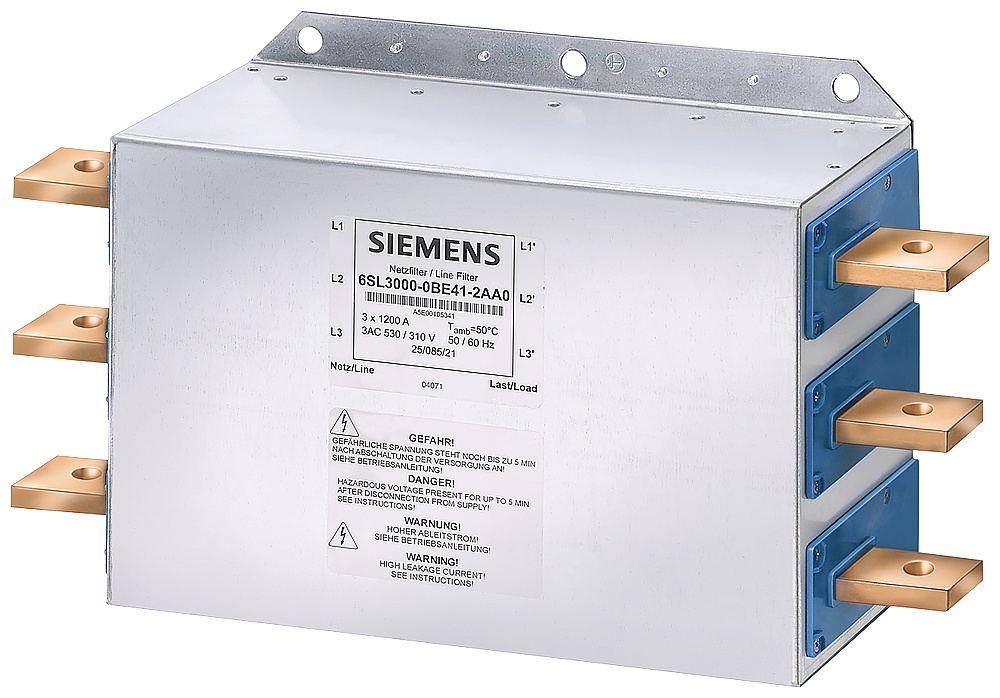 SIEMENS SINAMICS/MICROMASTER PX 线路滤波器 输入：3AC 380-480V，50/6 6SL3000-0BE34-4AA0