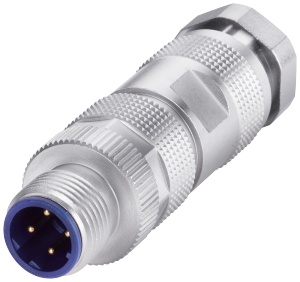 SIEMENS IE FC M12 Plug PRO，M12 插拔连接器，180° 电缆出口，D 编码，1 件