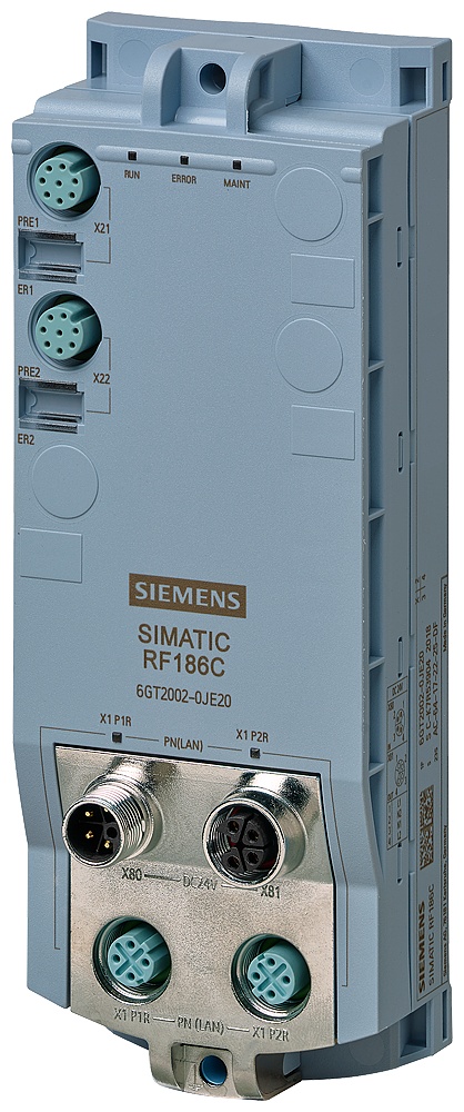 SIEMENS RFID 通信模块 RF186C，用于 PROFINET，以太网， EtherNet/IP，2 阅读 6GT2002-0JE20