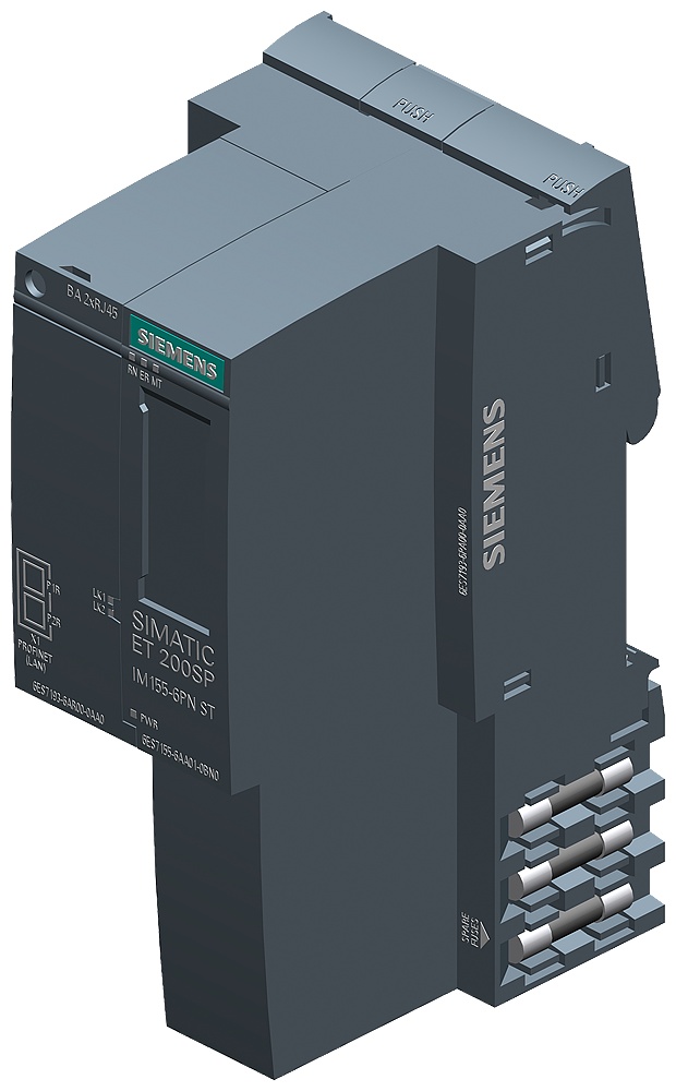 SIEMENS SIMATIC ET200SP,PROFINET 接口模块 IM 155-6PN ST,含总线适配器 6ES7155-6AA01-0BN0