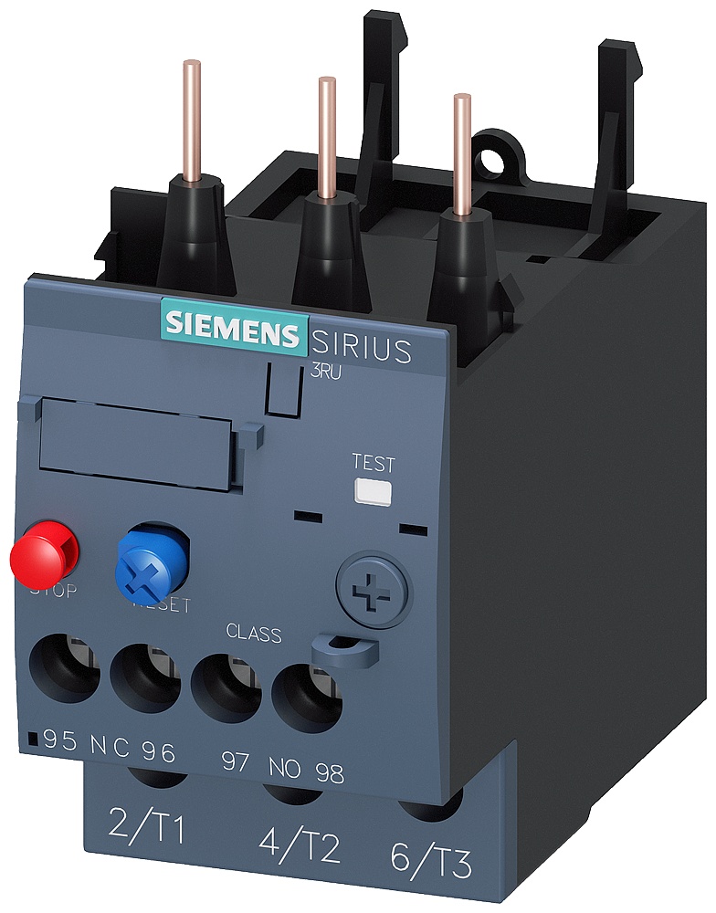 SIEMENS 过载继电器 7.0...10 A 规格 S0，等级 10， 用于电机保护 用于安装至接触器 主电路： 3RU61261JB0
