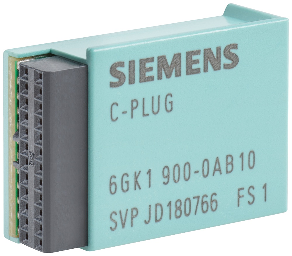 SIEMENS C-PLUG， 移动存储介质 用于简单的设备更换 故障情况， 用来容纳配置数据 或项目组态数据 及应 6GK1900-0AB10