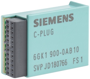SIEMENS C-PLUG， 移动存储介质 用于简单的设备更换 故障情况， 用来容纳配置数据 或项目组态数据 及应