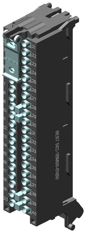 SIEMENS SIMATIC S7-1500，前连接器 以 Push-In 技术包装，40针， 针对 35mm 宽