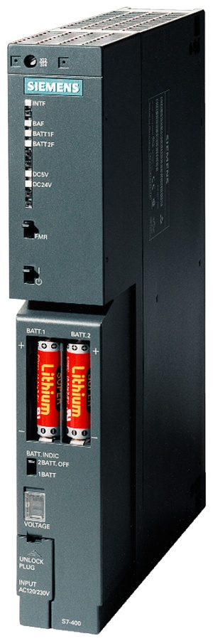 SIEMENS SIMATIC S7-400，电源 PS407：10A，宽电压范围， UC 120/230V，5V/