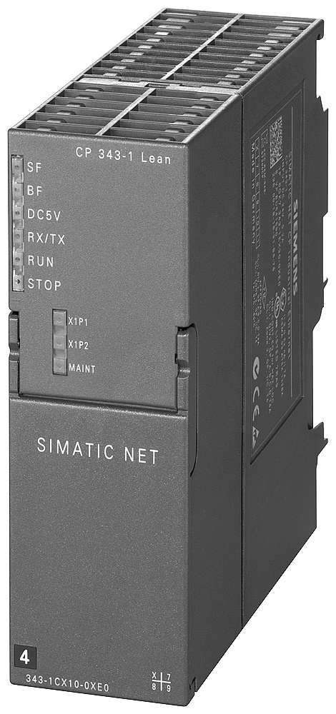 SIEMENS 通信处理器 CP 343-1 Lean，将 SIMATIC S7-300 连接到 IE 6GK7343-1CX10-0XE0