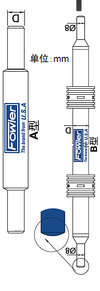 FOWLER 千分尺标准杆 50-323-723