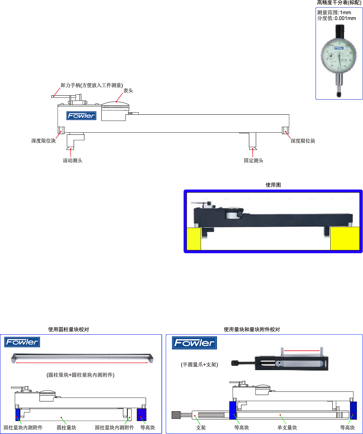 FOWLER 专用内径量规 51-433-363