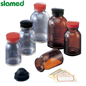 SLAMED 药剂粉末瓶(透明)红 500ml