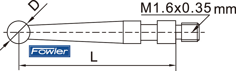 FOWLER 杠杆表测针 54-523-389