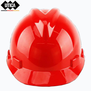 UTICA 消防PE-V字红色传统型安全帽
