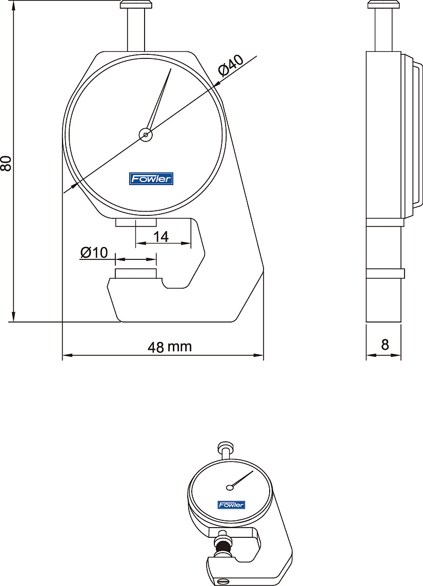 FOWLER 测厚规 54-523-414