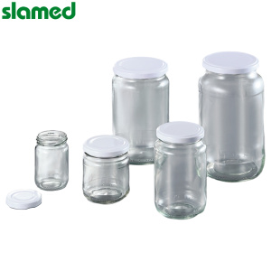 SLAMED 广口样品玻璃瓶 100ml用盖子