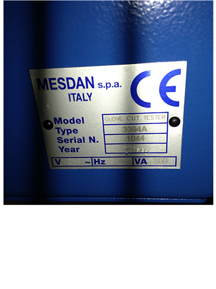 MESDAN 手套切割实验设备 3394A